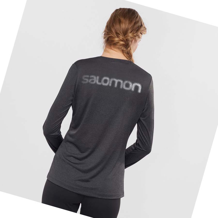 Camiseta Salomon AGILE Mujer Negros | MX 2558OKI